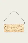 Staud Mini Taru Raffia Bag In Natural Tan