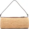 Staud Mini Taru Raffia Shoulder Bag In Brown