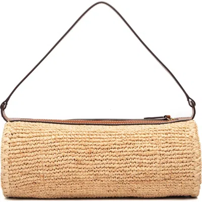 STAUD STAUD MINI TARU RAFFIA SHOULDER BAG