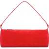 Staud Mini Taru Suede Shoulder Bag In Red Rose