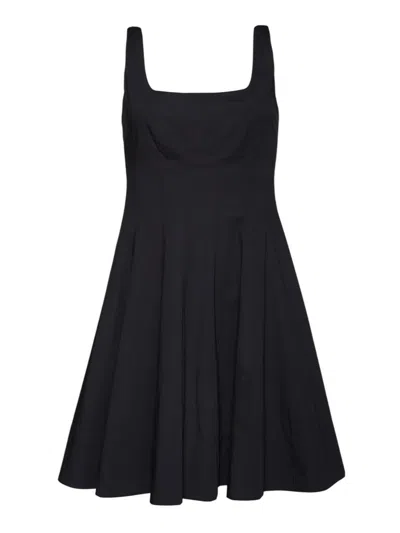 Staud Mini Wells Dress In Black