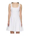 Staud Wells Mini Dress White In White