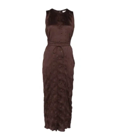 Staud Mizu Maxi Dress In Brown