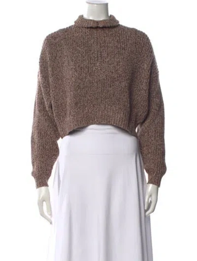 Pre-owned Staud Mock Neck Sweater In Multi