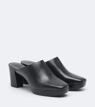 Staud Monica Leather Mules In Black