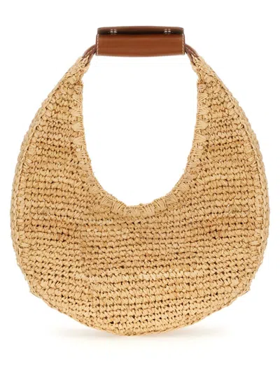 Staud Moon Bag In Nttn Natural Tan