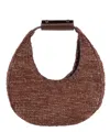 Staud Raffia Hobo Bag In Brown