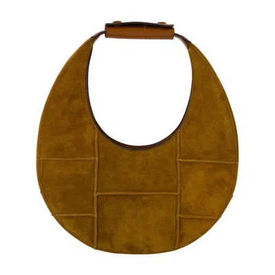 Staud Moon Hobo Bag In Brown