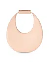 Staud Moon Leather Saddle Bag In Pink