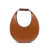 Staud Neutrals Moon Crescent-shaped Leather Shoulder Bag In Brown