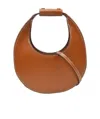 Staud Moon Leather Shoulder Bag In Brown