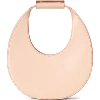 Staud Moon Leather Top Handle Tote In Pink