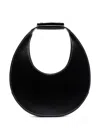 Staud Moon Leather Tote Bag In Black