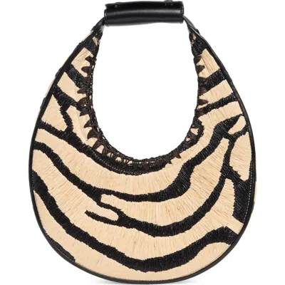 Staud Moon Raffia Tote