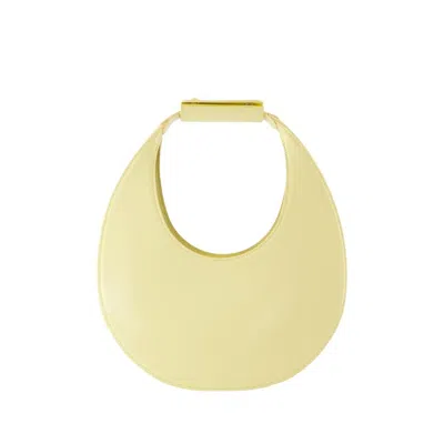 Staud Moon Shoulder Bag - Leather - Beige In Yellow