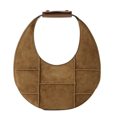 Staud Moon Top Handle Bag In Brown