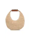Staud Raffia Hobo Bag In Beige