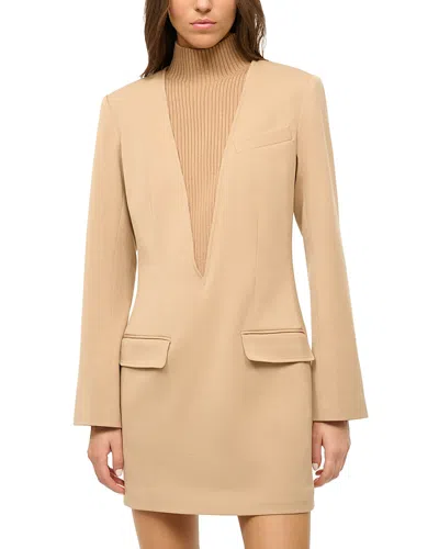 Staud Mott Dress In Camel