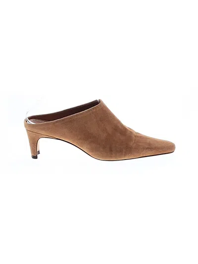 Pre-owned Staud Mule/clog In Brown