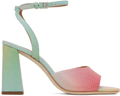 Staud Multicolor Solange Heeled Sandals In Multi Aura