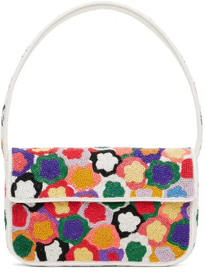 Staud Multicolor Tommy Beaded Bag In Spbq Spring Bouquet