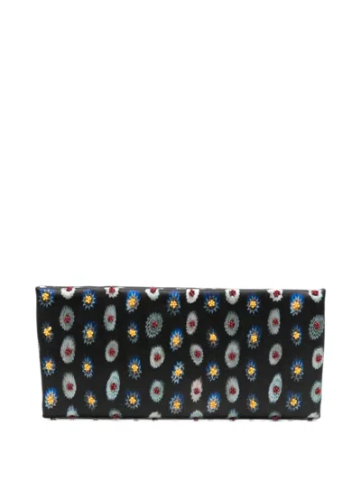Staud Muse Bead-embellished Ikat-print Clutch Bag In Multi