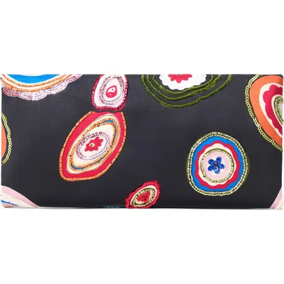 Staud Muse Butterfly Beaded Clutch In Millefiore