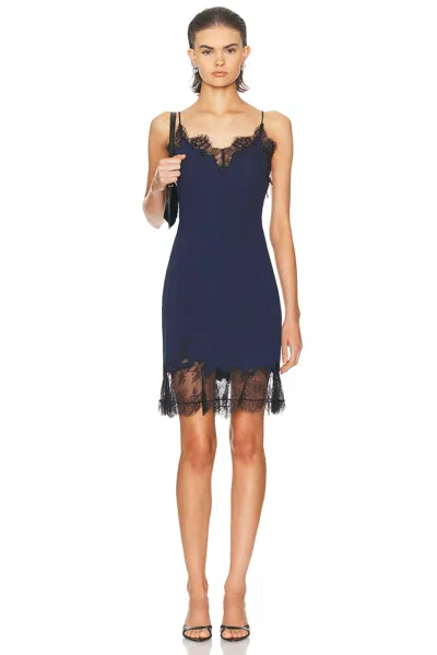 Staud Nadia Mini Dress In Blue