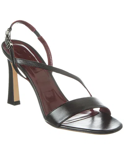 Staud Nadja Leather Slingback Sandal In Black