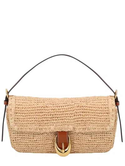 STAUD NATURAL HARLOW MEDIUM SHOULDER BAG