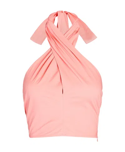 Staud Neck Top In Pink