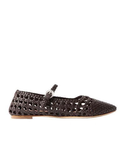 STAUD NELL WOVEN BALLET FLATS