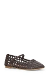 Staud Nell Woven Mary Jane Flat