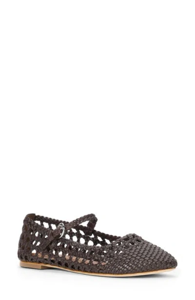Staud Nell Woven Mary Jane Flat