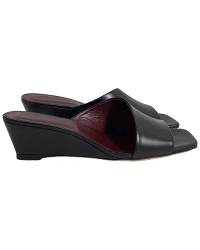 Staud Nevil Leather Wedge Mule