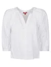 Staud Dill Button-up Shirt In Wht White