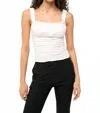 Staud Nic Top In White In Multi