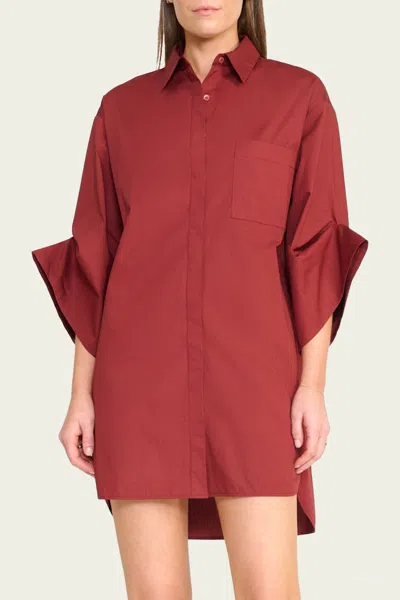 Staud Nico Dress In Sangria