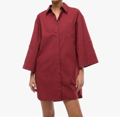 Staud Nico Mini Dress In Sangria In Yellow