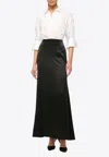 Staud Nile Color Blocked Dress In Black
