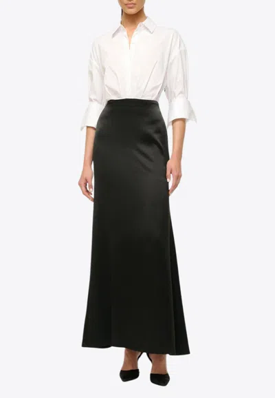 STAUD NILE MAXI SHIRT DRESS