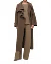 Staud Noah Coat In Taupe In Brown