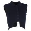 Staud Nola Sweater In Navy Blue Cotton