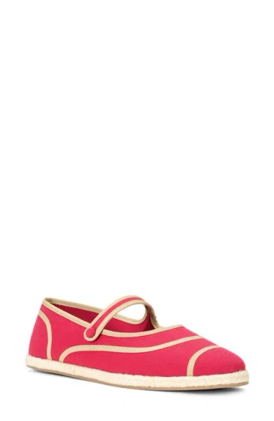 Staud Nora Espadrille Flat In Red