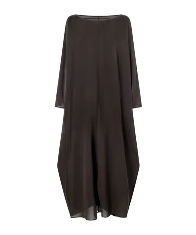 Staud Nour Open-back Chiffon Coverup In Black