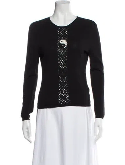 Pre-owned Staud Nylon Crew Neck Top In Gray