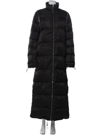Pre-owned Staud Nylon Down Coat In Black
