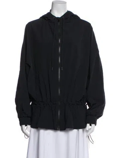 Pre-owned Staud Nylon Evening Jacket In Black