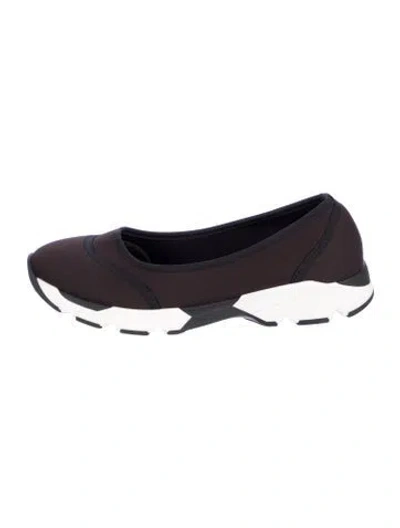 Pre-owned Staud Nylon Flats In Brown