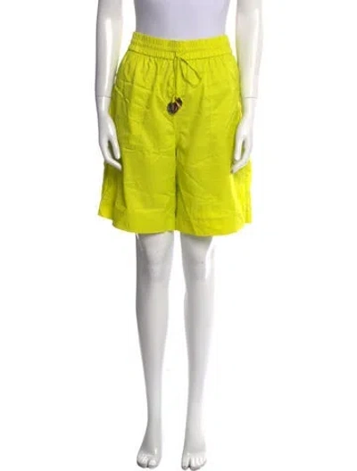 Pre-owned Staud Nylon Knee-length Shorts In Green